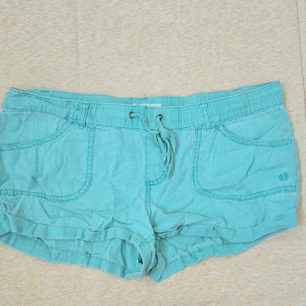Hang Ten Teal High Waist Shorts